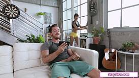 slut stepsiblings sharing 1 hard cock