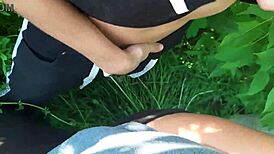 We Masturbate With Our Neighbor On The Street And Cum At The Same Time