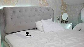 a student with big tits undresses on camera after studying