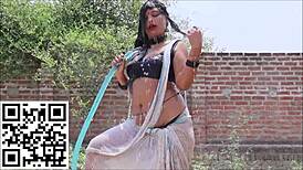 wet saree in the shower