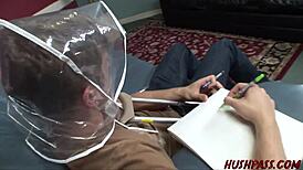 With a nerdy guy and hot milf Alana Comes wild sex