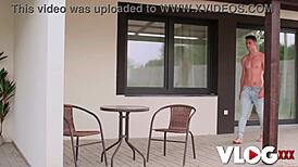 Blonde Devon Seduces Crush with Blowjob and Rough Riding