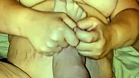 I crave this foot fucking fetish with ass play