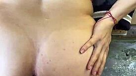 Ella Drops Jeans For Rough Outdoor Ass Fuck!