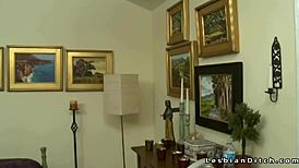 lesbian girlfriends lick and trib each other