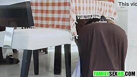 Step Family Spending Thanksgiving Together in Taboo Porn with Daddy and Mommy Fucking!