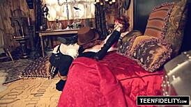 Teenfidelity Dirty Redhead Steampunk Slut Zoey Nixon Gets Rough Creampie