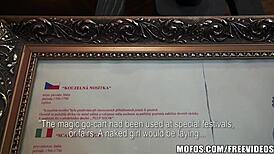 natural czech brunette gets fucked outdoors