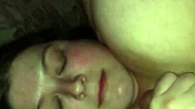 Cumming In Wifes Face In Slowmo Handjob Huge 42f Big Tits!