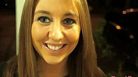 blue eyed hottie autum sucks cock for wet pussy pounding