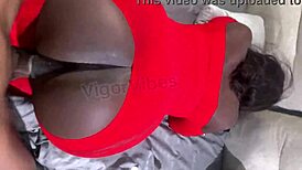 Big booty bbw spreads wet pussy in dorm for big black cock doggystyle and missionary close-up