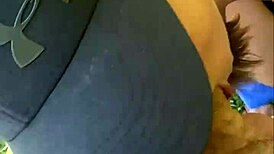 risky outdoor blowjob after yoga with an 18yo teen in pov