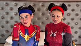 Apasionada Mujer Araña Squirts During Anal Fuck with Boyfriend's Lover