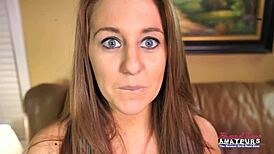 blue eyed hottie autum sucks cock for wet pussy pounding