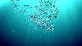 Minnie manga blows dildo underwater sexily