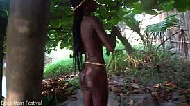Slim African Girl Walking Naked In The Middle Of My Village Looking For Some Dick!