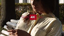 lana roy, that cute charmer, gets a nice facial after riding