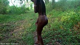 Slim African Girl Walking Naked In The Middle Of My Village Looking For Some Dick!