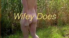 Young Wife Takes First Nude Walk Outdoors