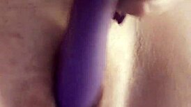 she fingers and dildos her pussy to intense orgasm