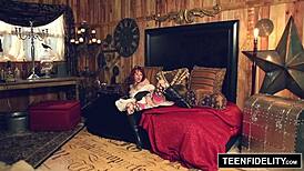 Teenfidelity Dirty Redhead Steampunk Slut Zoey Nixon Gets Rough Creampie