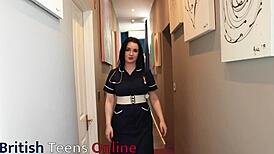 Nurse Harding Cucks Her Boyfriend After Work