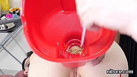 sexy teen 18+ brought in asshole assylum for harsh treatment 😈