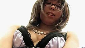Petite asian step-sister dominates with pov blowjob and facesitting in garden