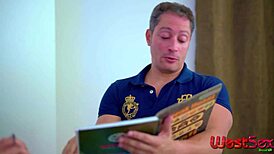 teacher sticks his dick in a slutty student after class