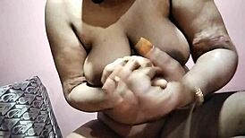 Sweet girl showing her boobs and big ass!