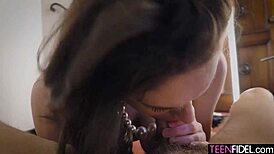 Lola Sinn's Big Natural Tits Bounce While She Sucks And Fucks Big Cock