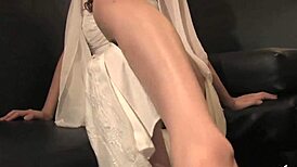 Japanese Hostess Rino Mizusawa Serves Lucky Guest With Blowjob