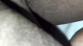 Man Intensely Plays with Huge Black Cock Close-Up