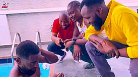 i watched mareme edet fuckin four guys she met at the poolside so hot