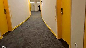 Orgy with four women in hotel room at xbiz event