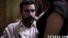 In the Elektra complex, the therapist seduces her stepdad casually. He fucks her petite body passionately.