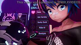 Melody Vicineko Animation Features Monster Cock Handjob