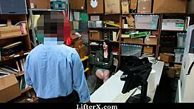 Skinny Teen 18+ Caught Shoplifting Gets Garage Punishment