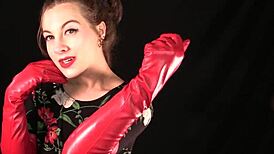 Feel the Thrill of That Red Leather Glovejob!