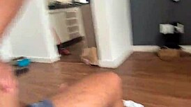 Busty stepmom prank turns secret cock ride