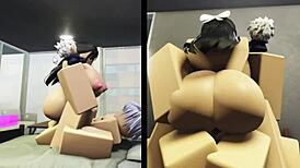 Utahime proves strength by fucking slut in hot sex