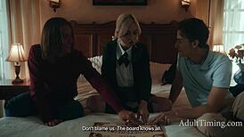 The exorcism of her virginity wo stepbrothers one petite 18+ blonde and a demon