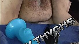 fat slut mistythyghs fucked with huge dildo cunt massage