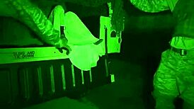 Teen Sneaks In Base For Solo Anal Dildo Fun With Natural Hairy Body!