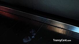 Tranny Toying Solo Her Sexy Ass In Lingerie