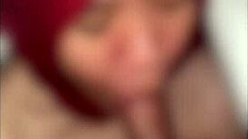 Indonesian Woman In Red Hijab