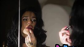 Big tits teen plays chess and shows curvy body