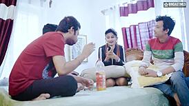 i can't believe my desi indian step sister took multiple cumshots on her face from her three step brothers