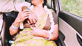 indian beautiful aunty with english boy fucking hard for long drive with telugu dirty talks