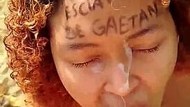 Intense beach blowjob overwhelms me with risky pleasure on her face